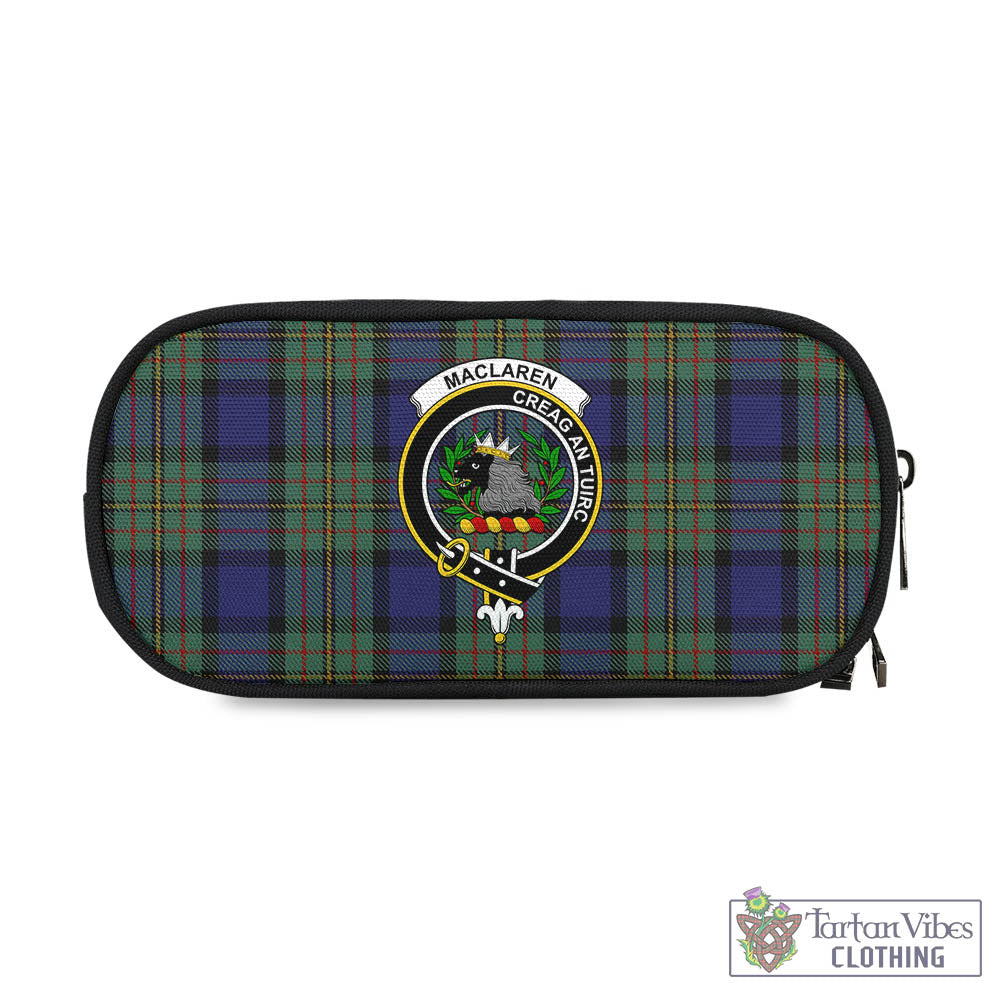 Tartan Vibes Clothing MacLaren Tartan Pen and Pencil Case with Family Crest