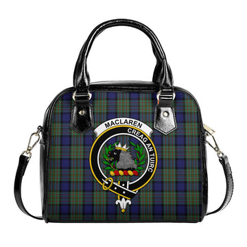 MacLaren (McLaren) Tartan Shoulder Handbags with Family Crest