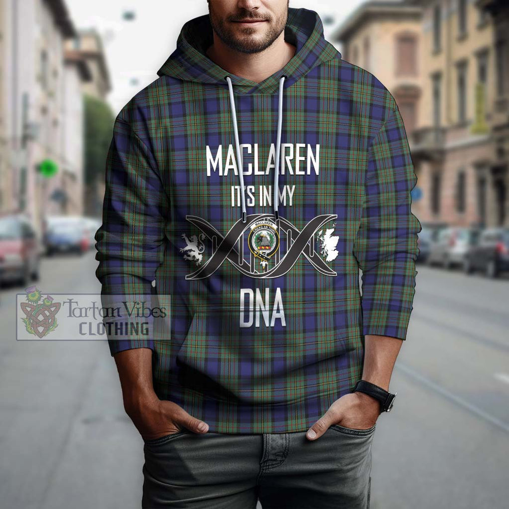 MacLaren (McLaren) Tartan Hoodie with Family Crest DNA In Me Style Pullover Hoodie - Tartanvibesclothing Shop