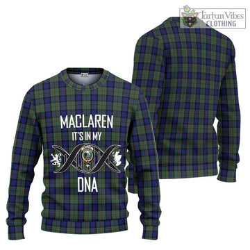 MacLaren (McLaren) Tartan Knitted Sweater with Family Crest DNA In Me Style Unisex - Tartanvibesclothing Shop