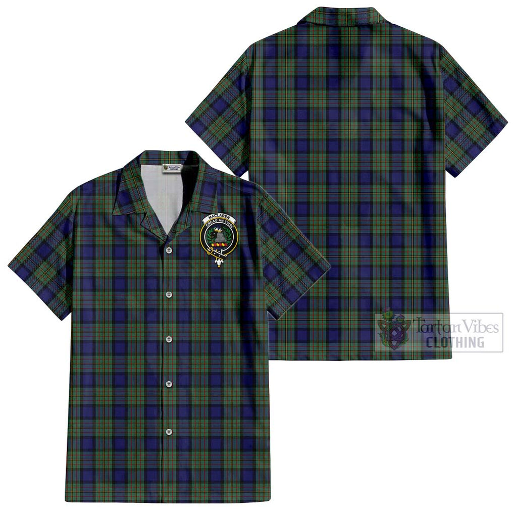MacLaren (McLaren) Tartan Cotton Hawaiian Shirt with Family Crest Kid - Tartan Vibes Clothing