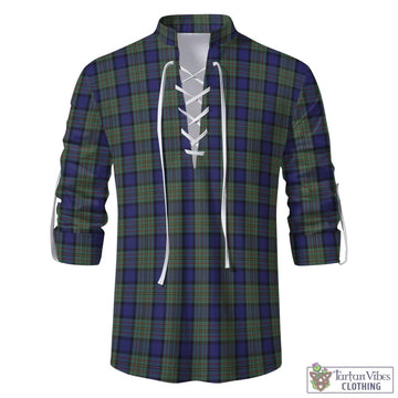 MacLaren Tartan Men's Scottish Traditional Jacobite Ghillie Kilt Shirt