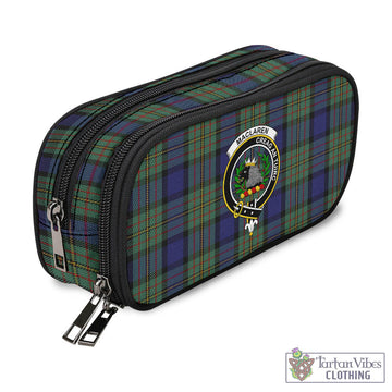 MacLaren (McLaren) Tartan Pen and Pencil Case with Family Crest