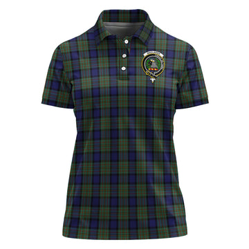 MacLaren (McLaren) Tartan Polo Shirt with Family Crest For Women - Tartan Vibes Clothing