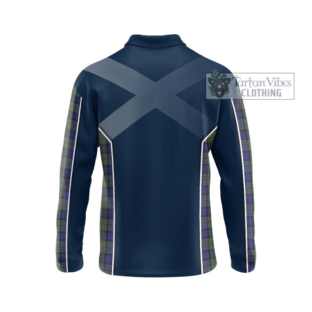 MacLaren (McLaren) Tartan Long Sleeve Polo Shirt with Family Crest and Lion Rampant Vibes Sport Style - Tartan Vibes Clothing