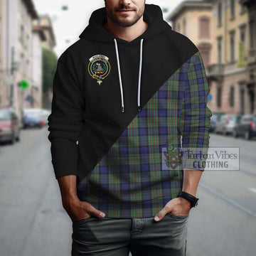 MacLaren (McLaren) Tartan Hoodie with Family Crest and Military Logo Style