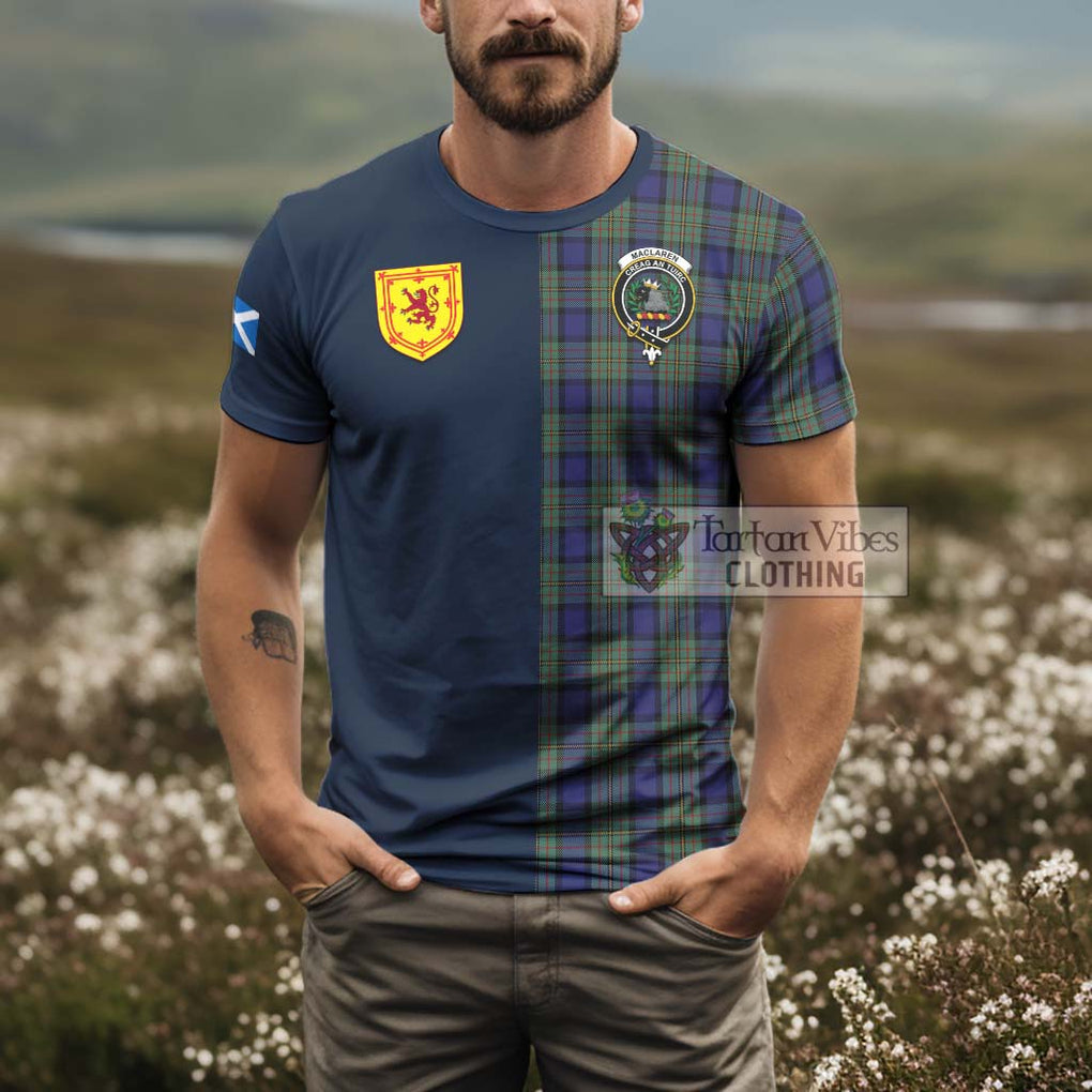 MacLaren (McLaren) Tartan T-Shirt Alba with Scottish Lion Royal Arm Half Style - Tartan Vibes Clothing