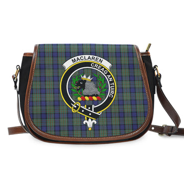 MacLaren (McLaren) Tartan Saddle Bag with Family Crest