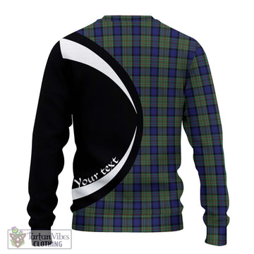 MacLaren (McLaren) Tartan Knitted Sweater with Family Crest Circle Style - Tartan Vibes Clothing