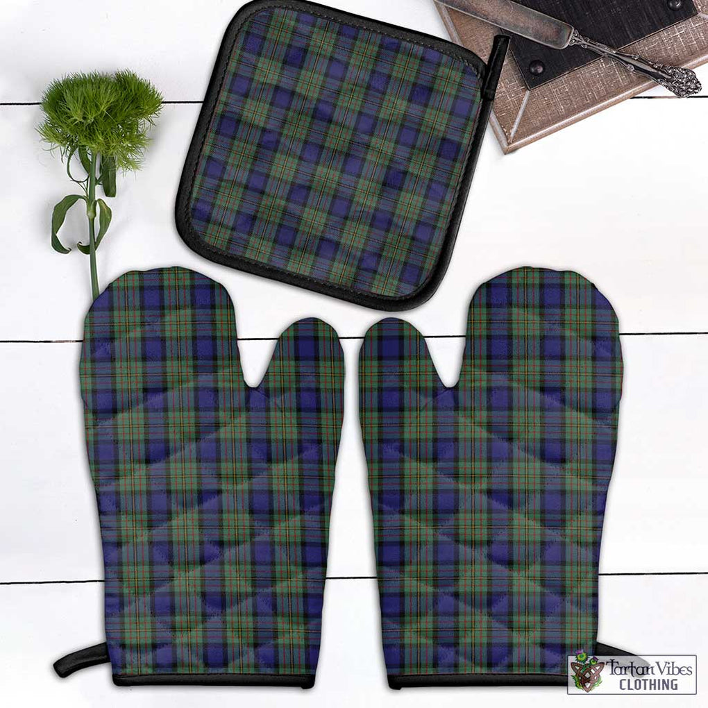 MacLaren (McLaren) Tartan Combo Oven Mitt & Pot-Holder Combo 1 Oven Mitt & 1 Pot-Holder Black - Tartan Vibes Clothing