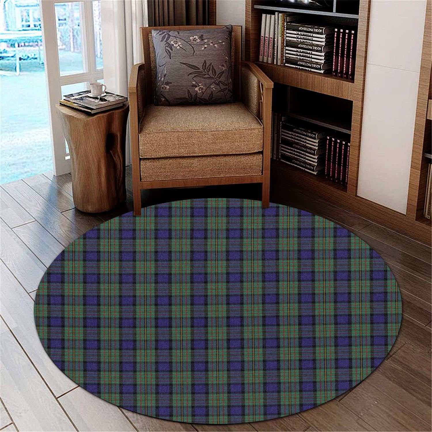 maclaren-tartan-round-rug