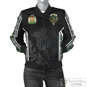 MacLaren Dress Tartan Bomber Jacket with Family Crest and Scottish Thistle Vibes Sport Style