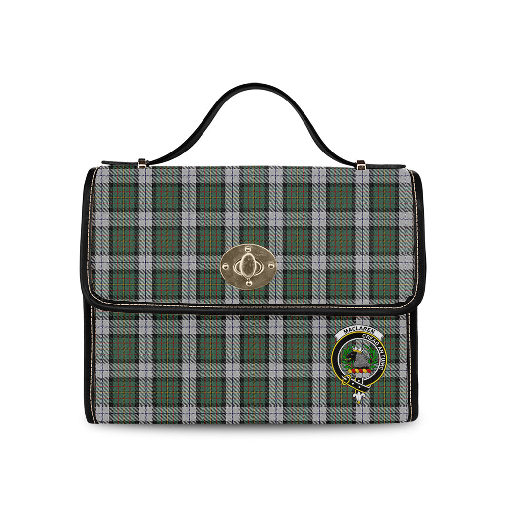 maclaren-dress-tartan-leather-strap-waterproof-canvas-bag-with-family-crest