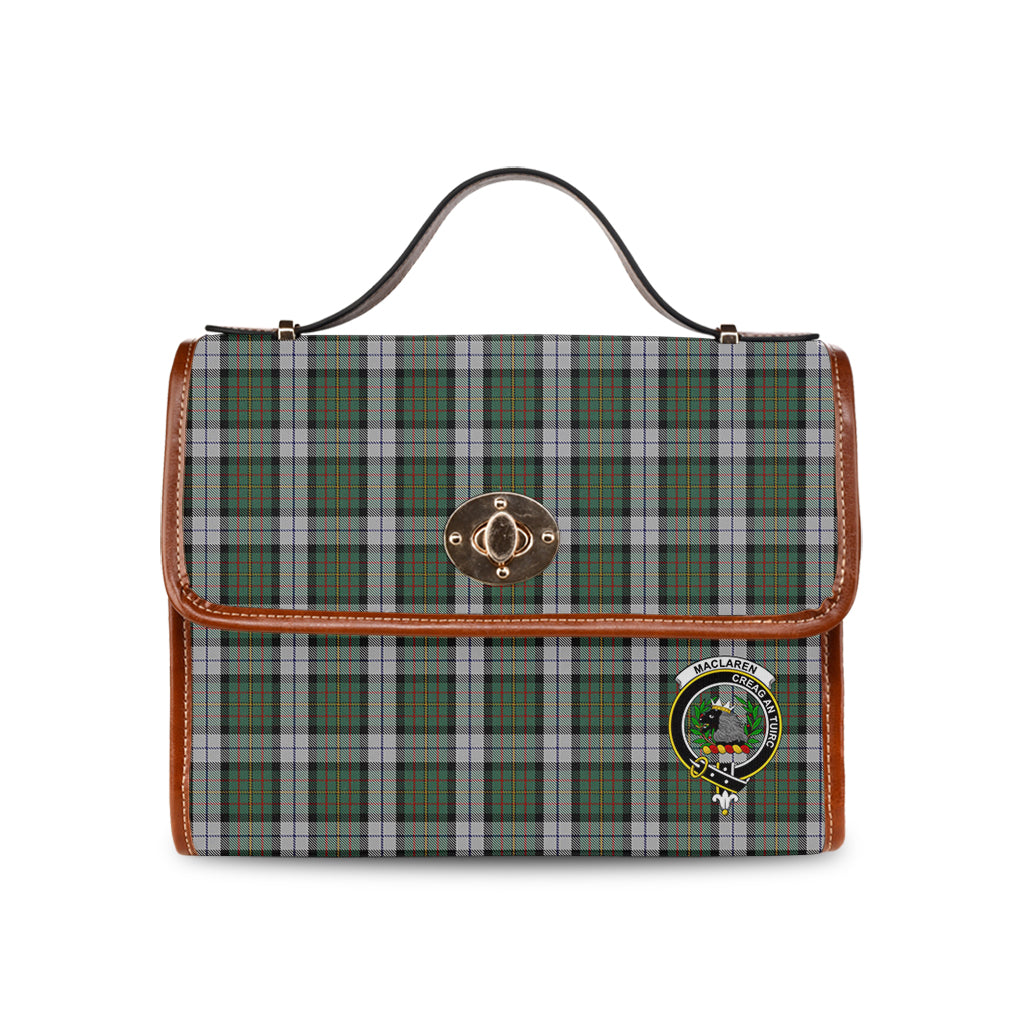 maclaren-dress-tartan-leather-strap-waterproof-canvas-bag-with-family-crest