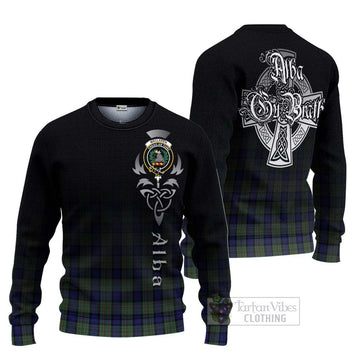 Tartan Vibes Clothing MacLaren (McLaren) Tartan Knitted Sweater Featuring Alba Gu Brath Family Crest Celtic Inspired