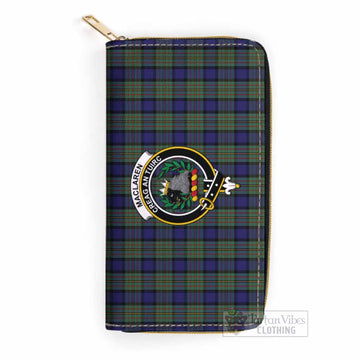 MacLaren (McLaren) Tartan Women's Leather Wallet with Family Crest
