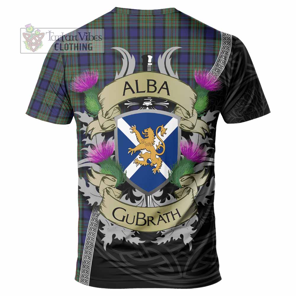 Tartan Vibes Clothing MacLaren (McLaren) Tartan Family Crest T-Shirt Lion Rampant Royal Thistle Shield Celtic Inspired
