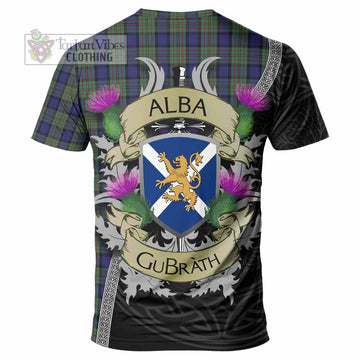 Tartan Vibes Clothing MacLaren (McLaren) Tartan Family Crest T-Shirt Lion Rampant Royal Thistle Shield Celtic Inspired