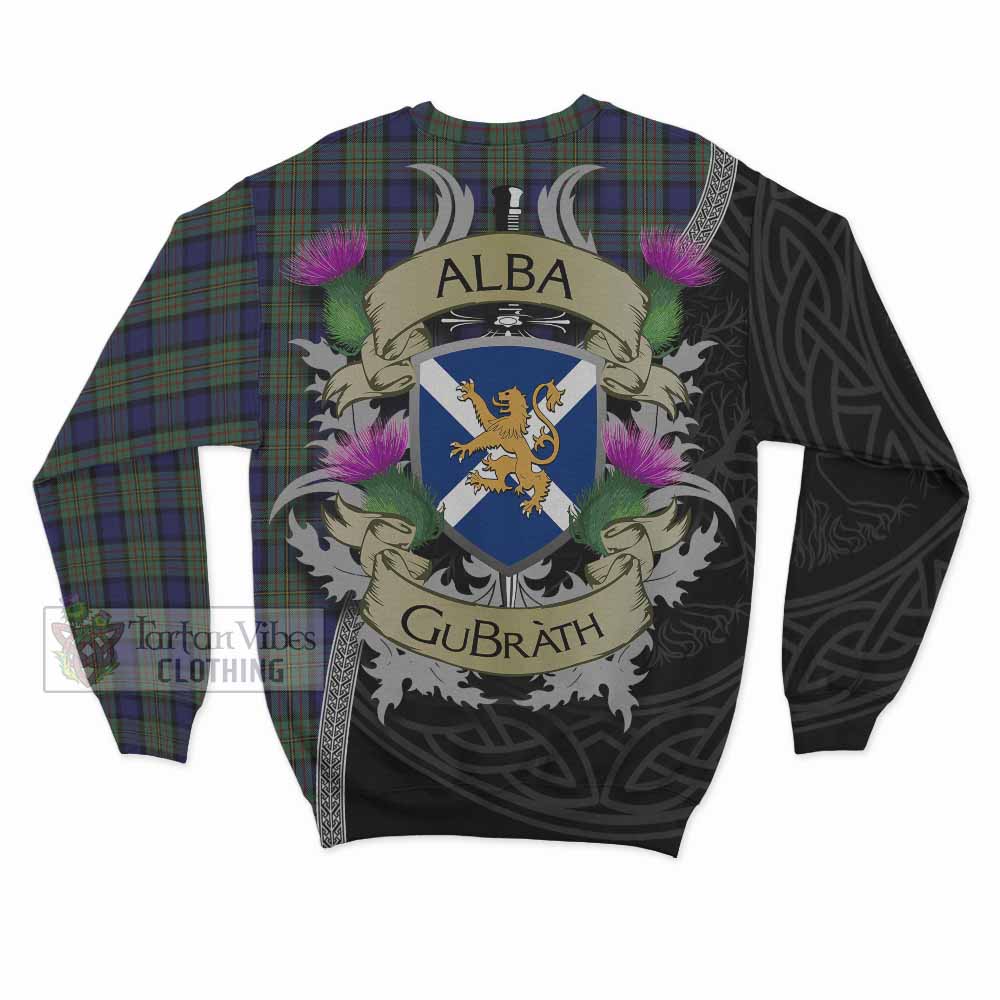 Tartan Vibes Clothing MacLaren (McLaren) Tartan Family Crest Sweatshirt Lion Rampant Royal Thistle Shield Celtic Inspired