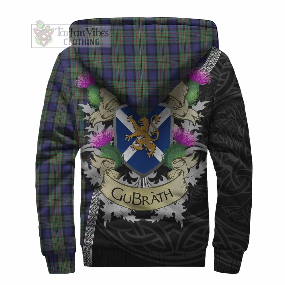 Tartan Vibes Clothing MacLaren (McLaren) Tartan Family Crest Sherpa Hoodie Lion Rampant Royal Thistle Shield Celtic Inspired