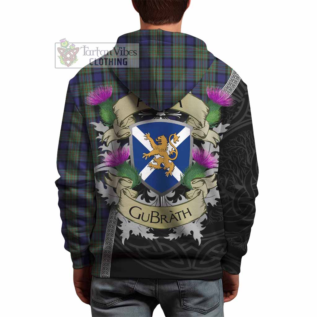 Tartan Vibes Clothing MacLaren (McLaren) Tartan Family Crest Hoodie Lion Rampant Royal Thistle Shield Celtic Inspired