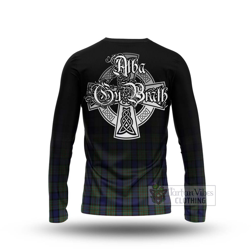 Tartan Vibes Clothing MacLaren (McLaren) Tartan Long Sleeve T-Shirt Featuring Alba Gu Brath Family Crest Celtic Inspired