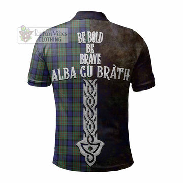 MacLaren (McLaren) Tartan Family Crest Polo Shirt Alba Gu Brath Be Brave Lion Ancient Style