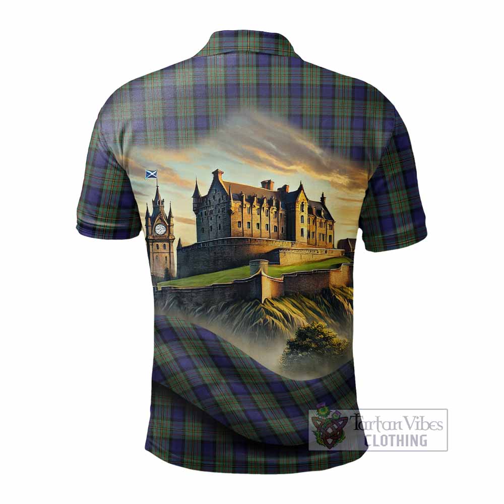 Tartan Vibes Clothing MacLaren (McLaren) Tartan Family Crest Polo Shirt with Scottish Ancient Castle Stype