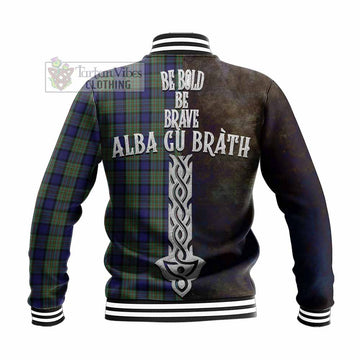 MacLaren (McLaren) Tartan Family Crest Baseball Jacket Alba Gu Brath Be Brave Lion Ancient Style