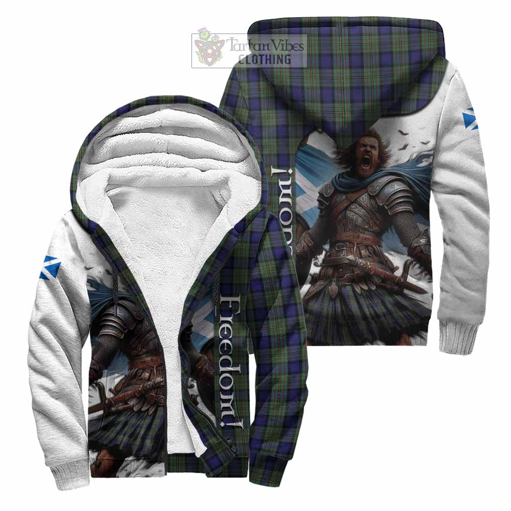 Tartan Vibes Clothing MacLaren (McLaren) Crest Tartan Sherpa Hoodie Inspired by the Freedom of Scottish Warrior