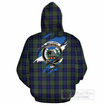 MacLaren (McLaren) Clan Crest In Me Tartan Cotton Hoodie Scotland Flag Style