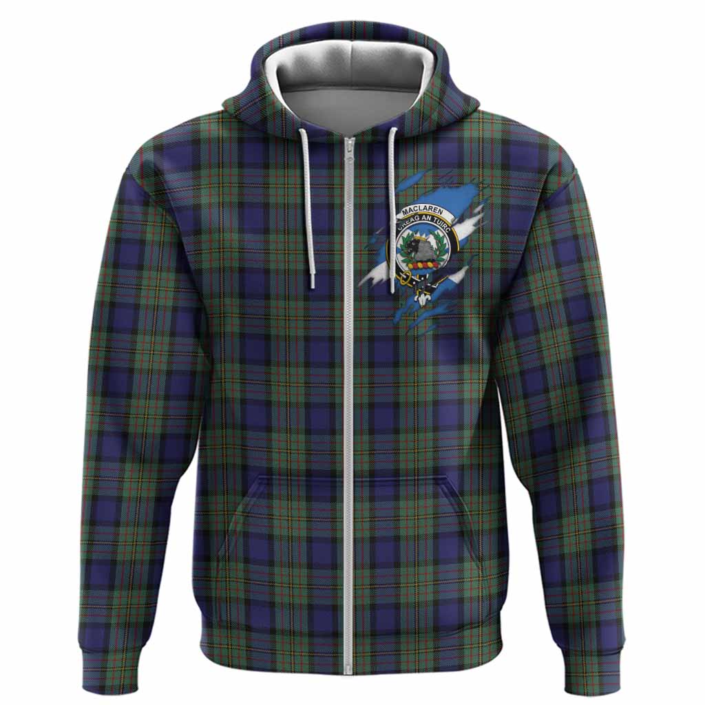 MacLaren (McLaren) Clan Crest In Me Tartan Hoodie Scotland Flag Style