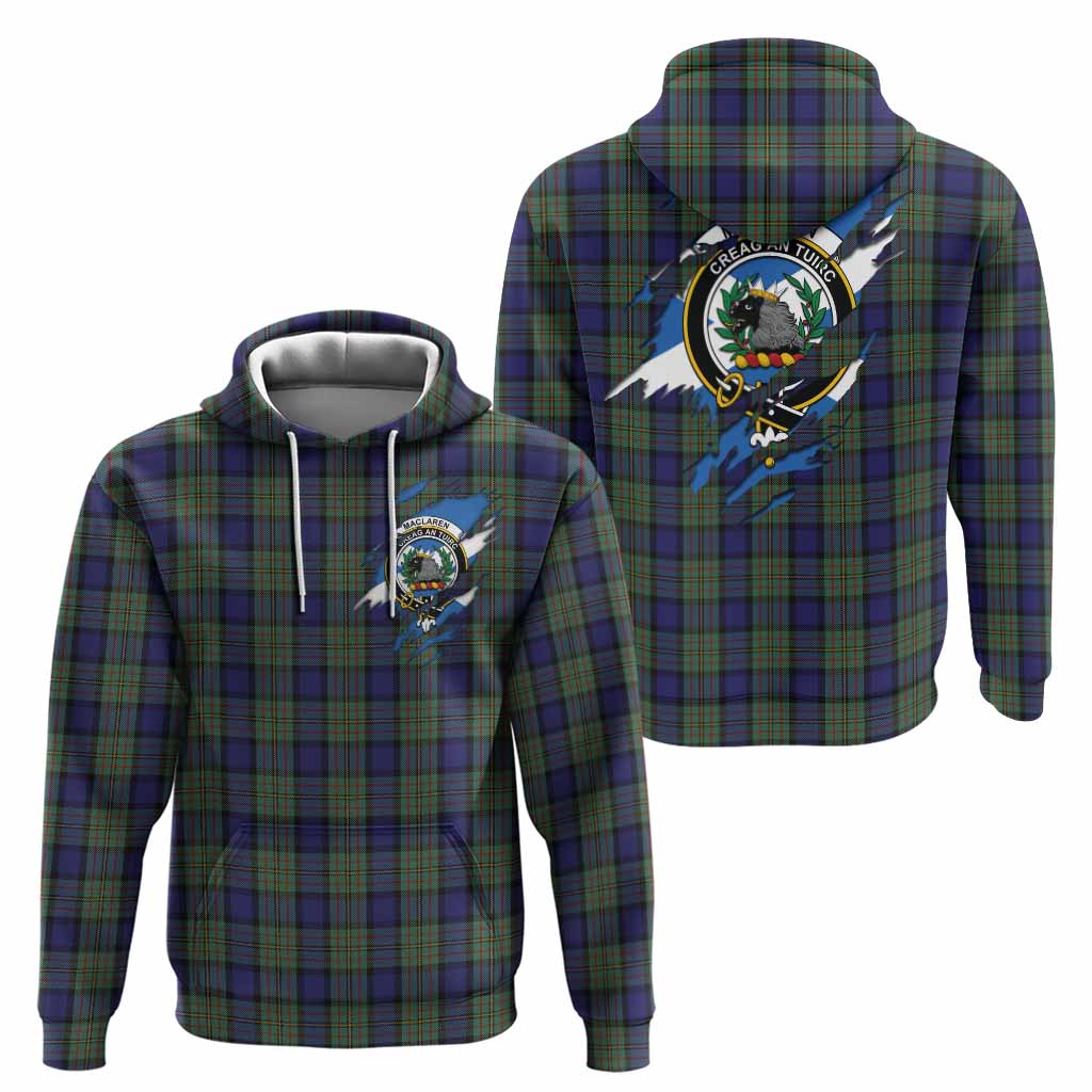 MacLaren (McLaren) Clan Crest In Me Tartan Hoodie Scotland Flag Style