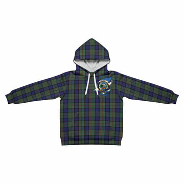 MacLaren (McLaren) Clan Crest In Me Tartan Kid Hoodie Scotland Flag Style