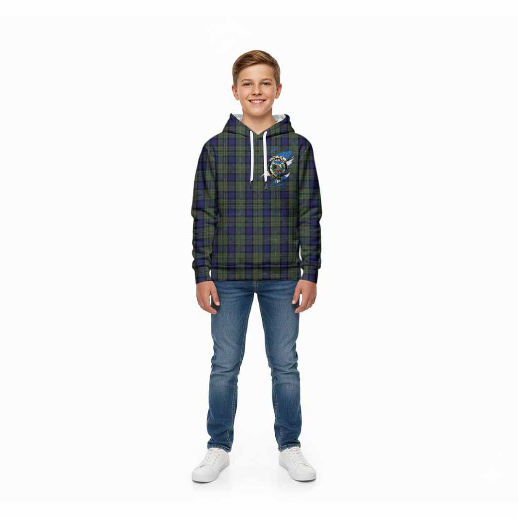 MacLaren (McLaren) Clan Crest In Me Tartan Kid Hoodie Scotland Flag Style