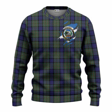 MacLaren (McLaren) Clan Crest In Me Tartan Knitted Sweater Scotland Flag Style