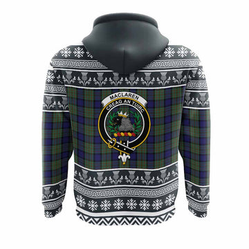 MacLaren (McLaren) Clan Tartan Christmas Hoodie with Family Crest
