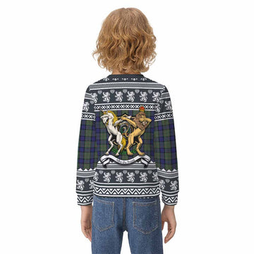 MacLaren (McLaren) Clan Tartan Crest Christmas Kid Ugly Sweatshirt Coat of Arms Funny Style