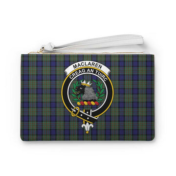 MacLaren (McLaren) Family Crest Tartan Clutch Bag