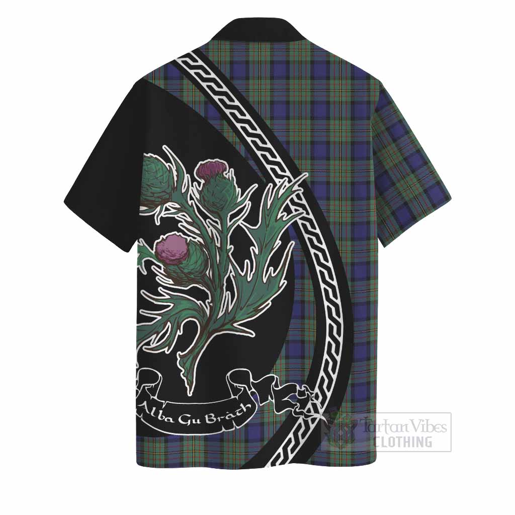 MacLaren (McLaren) Family Crest Tartan Hawaiian Shirt Alba Thistle Inspired - Tartan Vibes Clothing