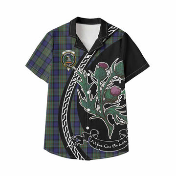 MacLaren (McLaren) Family Crest Tartan Kid Hawaiian Shirt Alba Thistle Inspired - Tartan Vibes Clothing