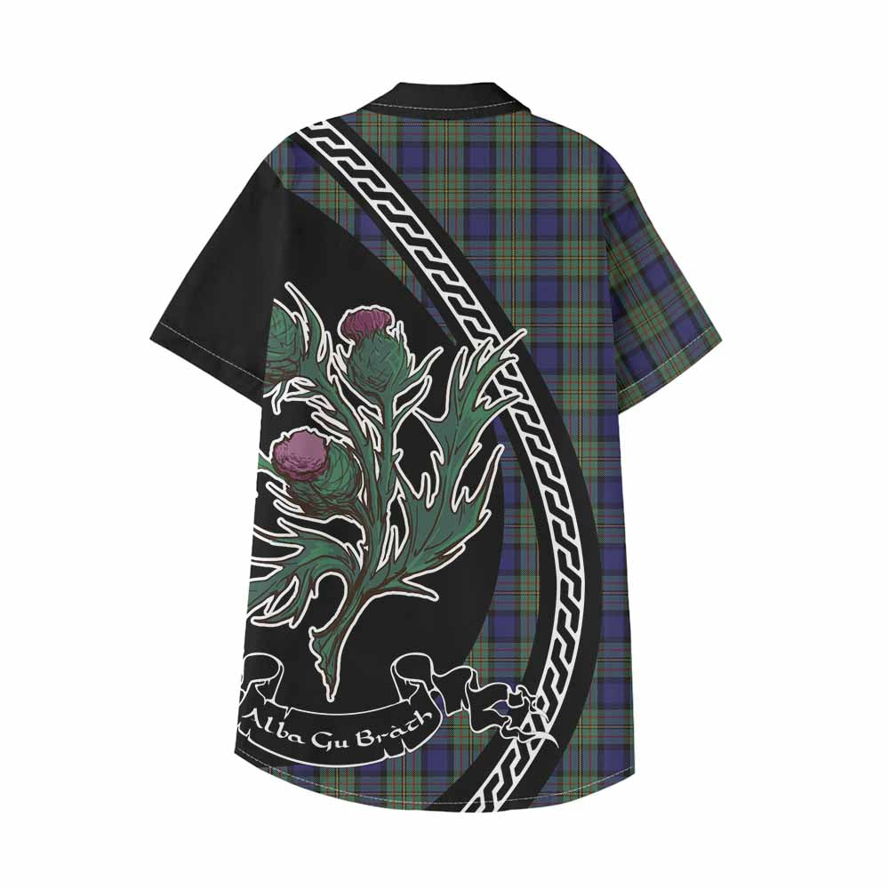 MacLaren (McLaren) Family Crest Tartan Kid Hawaiian Shirt Alba Thistle Inspired - Tartan Vibes Clothing