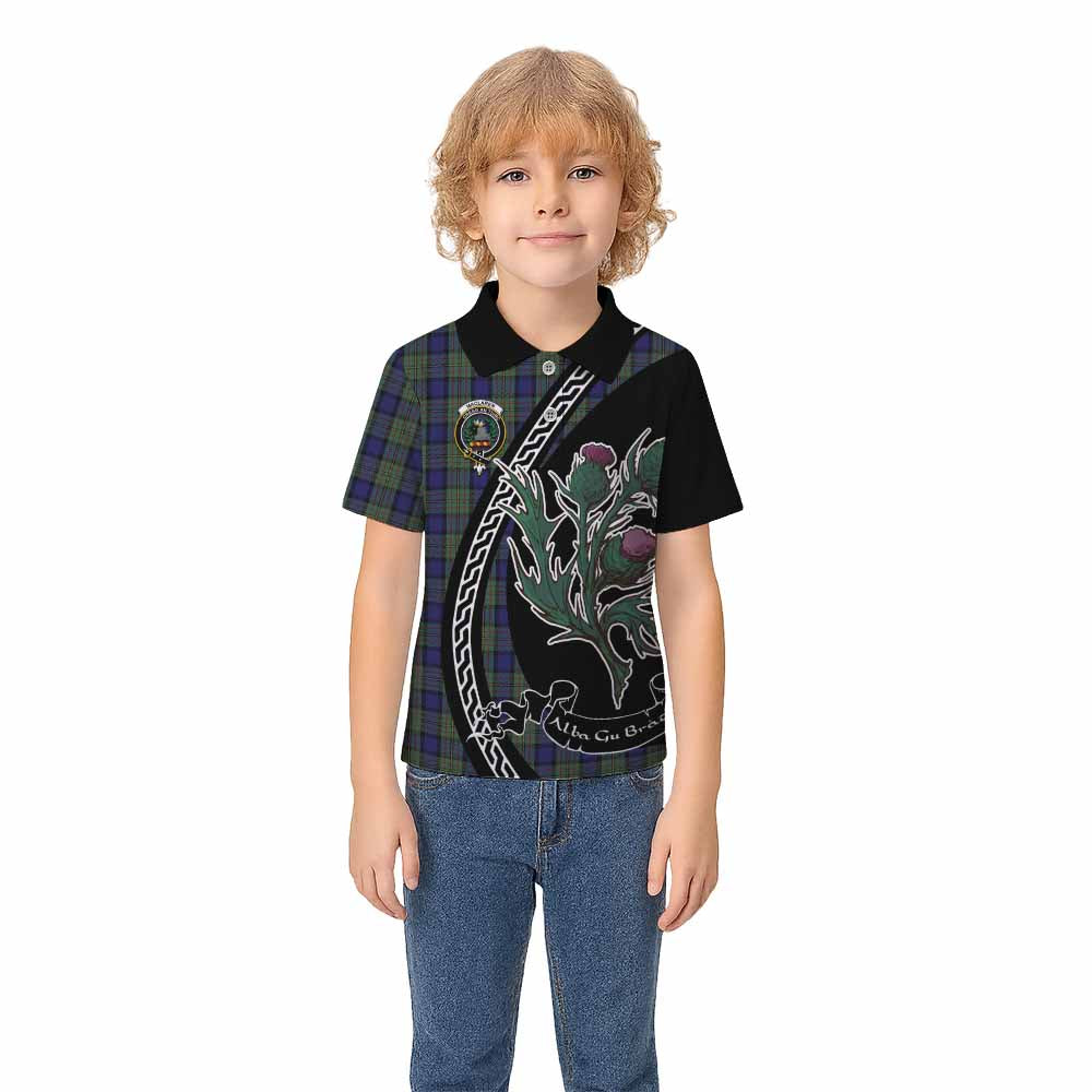 MacLaren (McLaren) Family Crest Tartan Kid Polo Shirt Alba Thistle Inspired - Tartan Vibes Clothing