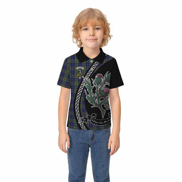 MacLaren (McLaren) Family Crest Tartan Kid Polo Shirt Alba Thistle Inspired - Tartan Vibes Clothing