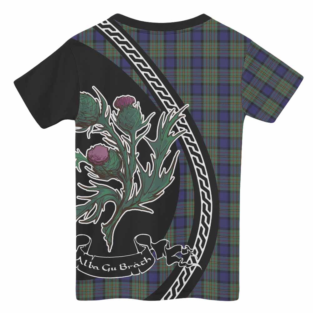 MacLaren (McLaren) Family Crest Tartan Kid T-shirt Alba Thistle Inspired - Tartan Vibes Clothing