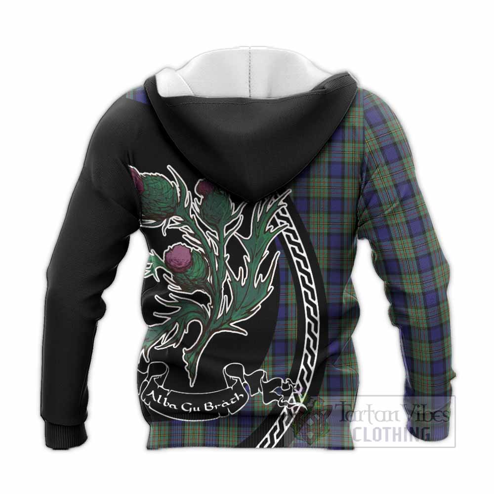 MacLaren (McLaren) Family Crest Tartan Knitted Hoodie Alba Thistle Inspired - Tartan Vibes Clothing