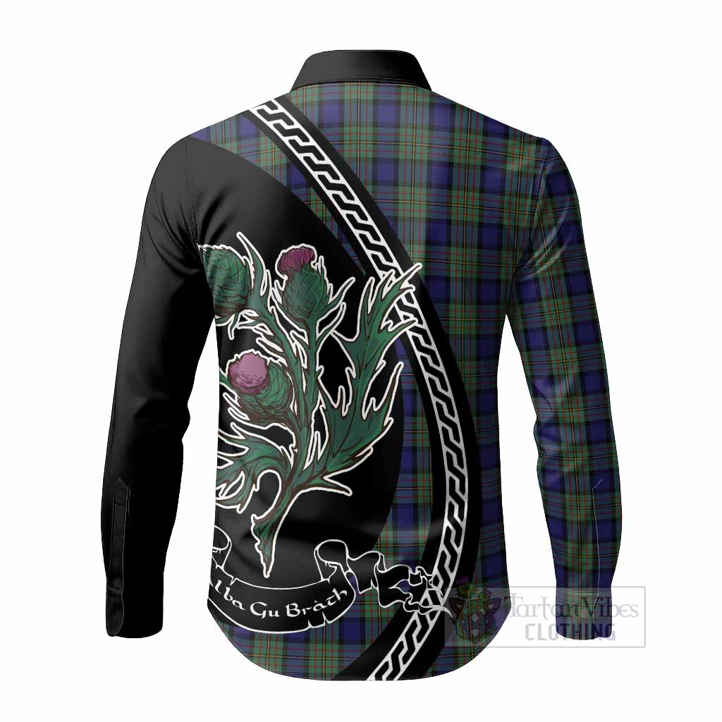 MacLaren (McLaren) Family Crest Tartan Long Sleeve Button Shirts Alba Thistle Inspired - Tartan Vibes Clothing