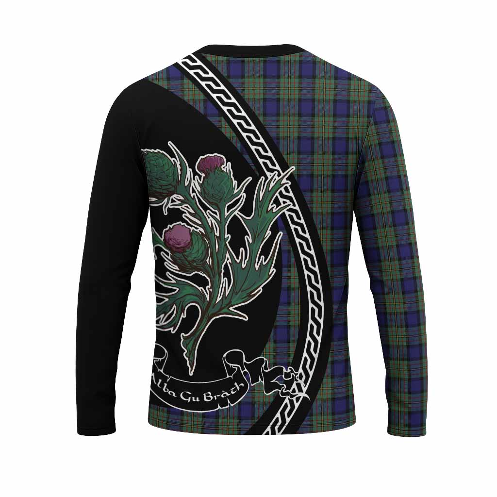 MacLaren (McLaren) Family Crest Tartan Long Sleeve T-Shirt Alba Thistle Inspired - Tartan Vibes Clothing