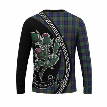 MacLaren (McLaren) Family Crest Tartan Long Sleeve T-Shirt Alba Thistle Inspired - Tartan Vibes Clothing
