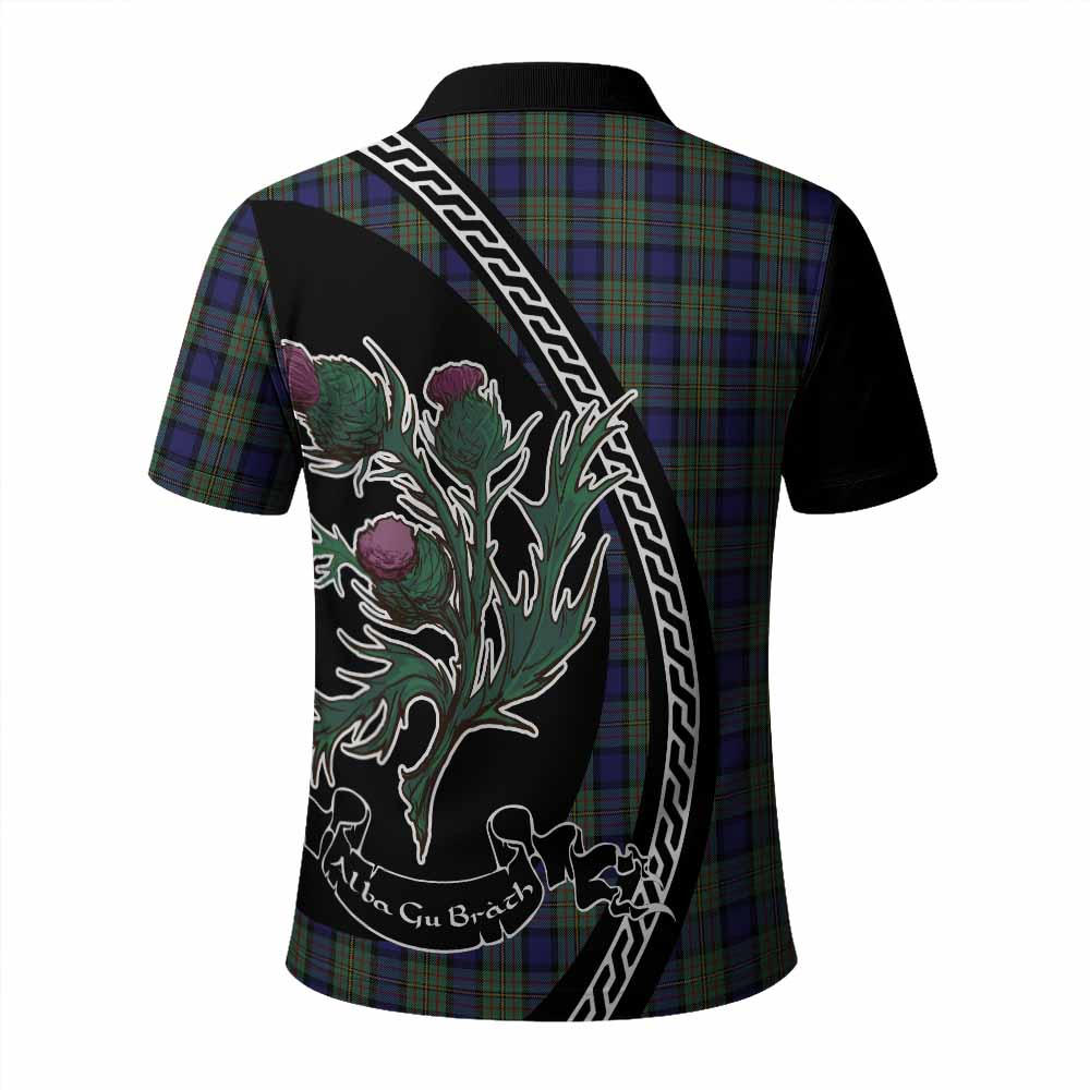 MacLaren (McLaren) Family Crest Tartan Polo Shirt Alba Thistle Inspired - Tartan Vibes Clothing